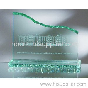 glass figurines with 2d engraved