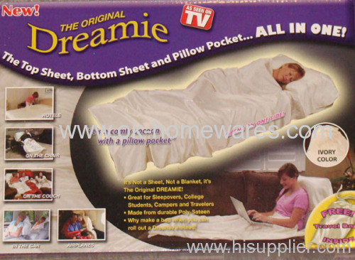 Dreamie Ivory Sateen Sheet & Pillow Pocket