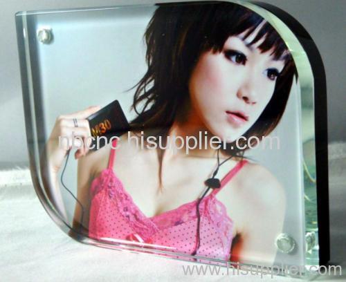 glass photo frame with insert paper
