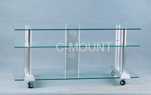 Clear Glass Television Stands