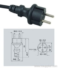 jt002-bplug powercord,vde rubble