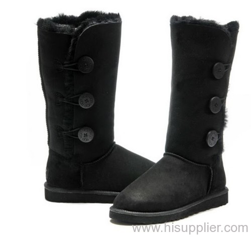 Ugg 1873 women's Bailey Button Triplet Black Boots