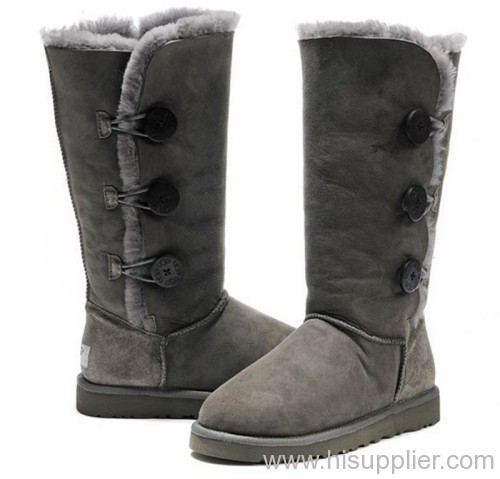 Ugg 1873 women's Bailey Button Triplet Gery Boots