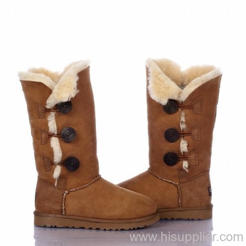 Ugg 1873 women's Bailey Button Triplet Chestnut Boots