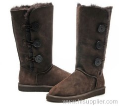 Ugg 1873 women's Bailey Button Triplet Chocolate Boots