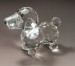 lovely crystal dog standing