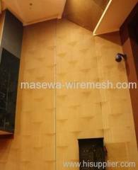 Brass curtain wall