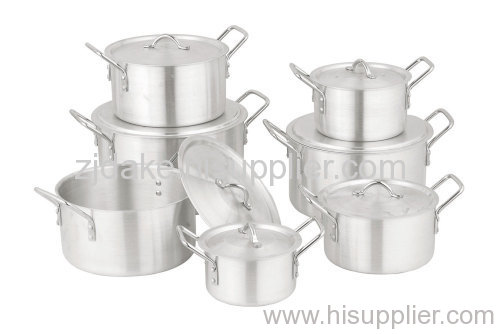 Aluminum cooking pot set