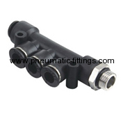 Male Reducer Triple Branch tubing fittings supplier from china Bell prestolock fittings supplier from china