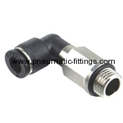 Extended Male Elbow pneumatic tubing fittings with G thread
