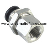 Bulkhead Female Straight pneumatic tubing fittings supplier