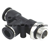 Male Run Tee push in fittings with G thread from china bell prestolock fittings from china