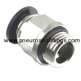 Male Straight pneumatic fittings with G thread supplier bell prestolock fittings from china