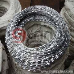 galvanized razor wire