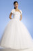 Elegant Flat Organza &Satin A-line Straplesss Floor-length Beads prom gown