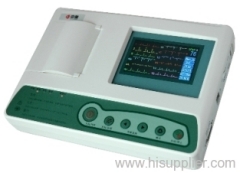 color scree n three channel ecg machine