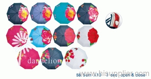 three folding umbrella