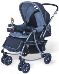 Baby stroller with adjustabl epedal