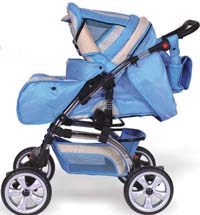 Baby stroller with adjustable foot rest