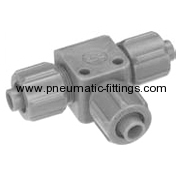 Union Tee Plastic tubing connectors supplier from china