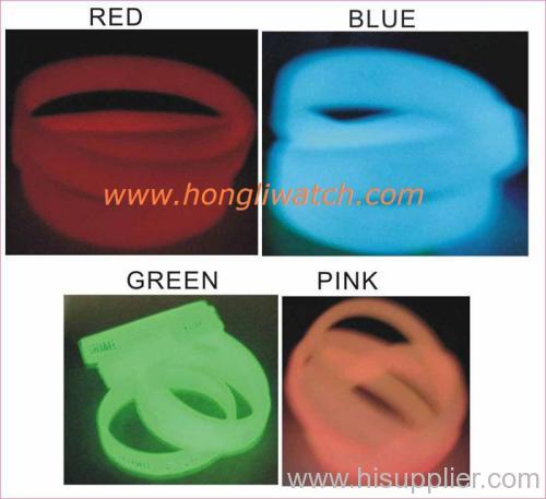 colorful silicone bracelet