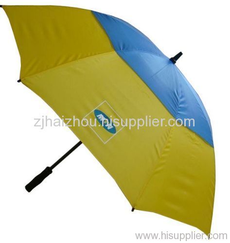 advertising golf umbrella with double layer