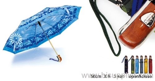 three auto open and closed folding umbrella