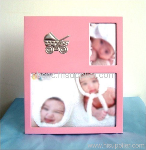 Aluminum photo frame for baby first year