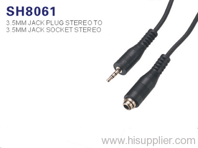 3.5mm Jack Plug Stereo to 3.5mm Jack Socket Stereo