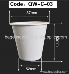 8oz drink cup bagasse tableware disposable food packaging