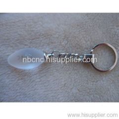 crystal keychains with oval ball