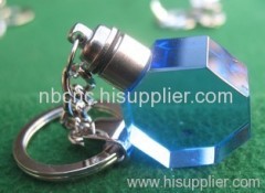 blue crystal keychains