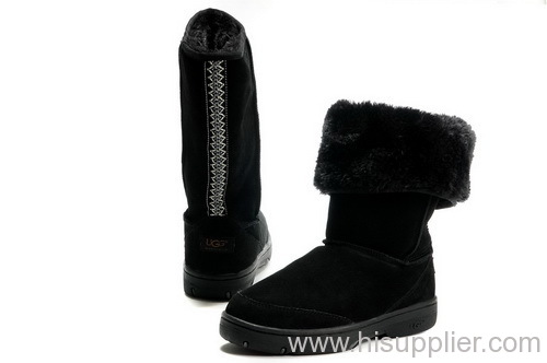 UGG 5340 Ultimate Tall Braid Black winter Boots