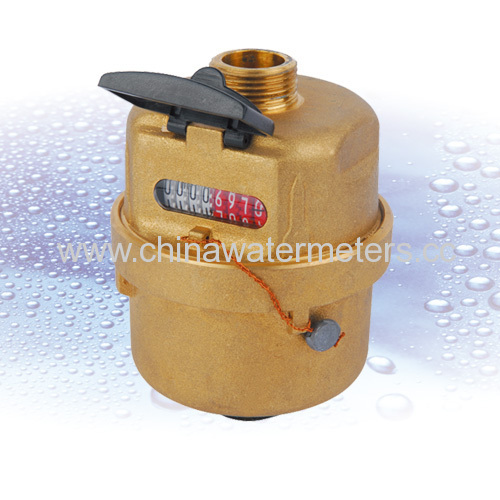 Brass Body Rotary Piston Volumetric Type Cold Water Meter