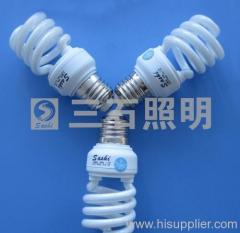 Half-spiral energy saving lights