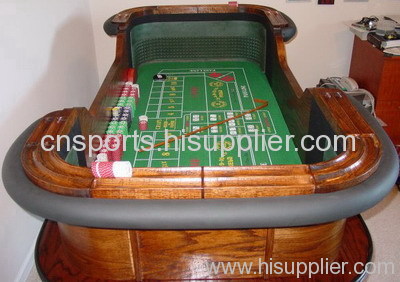 solid wood craps table