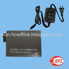 20km fast ethernet media converter