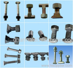 track bolt, railway bolts, T bolts, clamp bolt