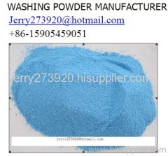 blue detergent powder