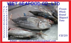 WHOLE ROUND FROZEN SKIPJACK TUNA