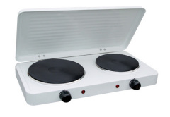 Electric Stove Double Burner Hot Plate With Lid