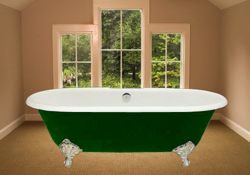 cast iron claw foot bath tub