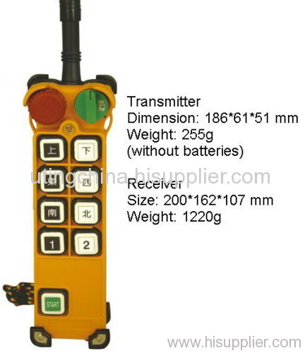 Industrial radio remote control