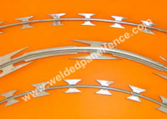 galvanized razor barbed wire