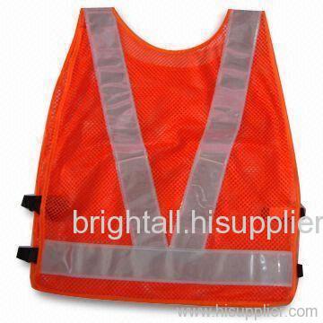 Road Safety Vest with Orange Mest