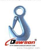 Towing hooks eye type with latch-towing straps fitting trailer winch cable hooks