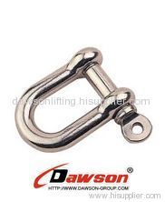 Large D shackle-Stainless Steel large Dee shackles European type-