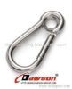 Stainless Steel snap hooks with eyelet, carbine snap hook, carabiners, spring snap, chain snaps