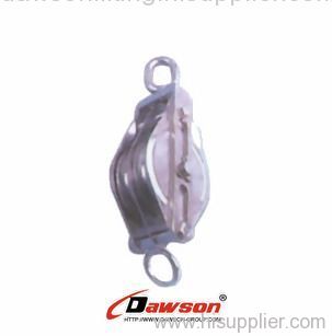 Stainless Steel swivel block pulley double sheaves