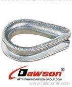 DIN6899 B Type wire rope thimble-galvanized thimble